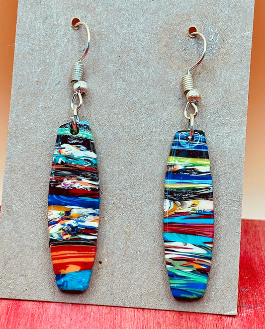 Abstract Stripe Dangles